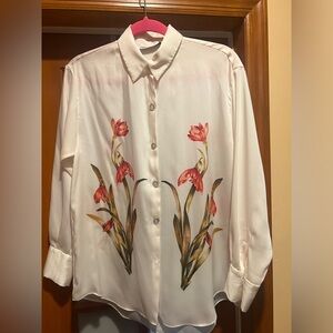 ZARA Floral Blouse
